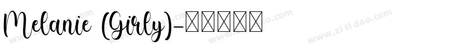 Melanie (Girly)字体转换